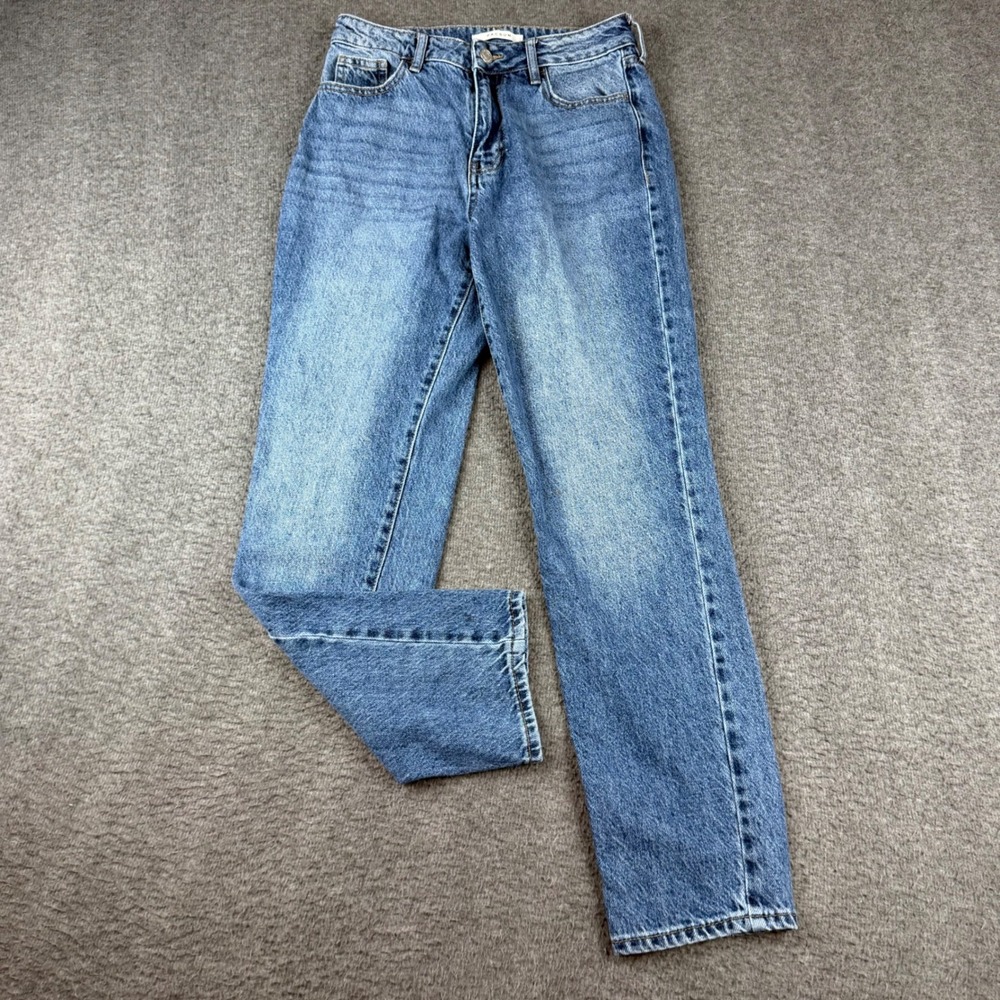 PacSun Mom Jeans Women's 25 Blue Denim High Waisted Tapered Leg Medium Wash